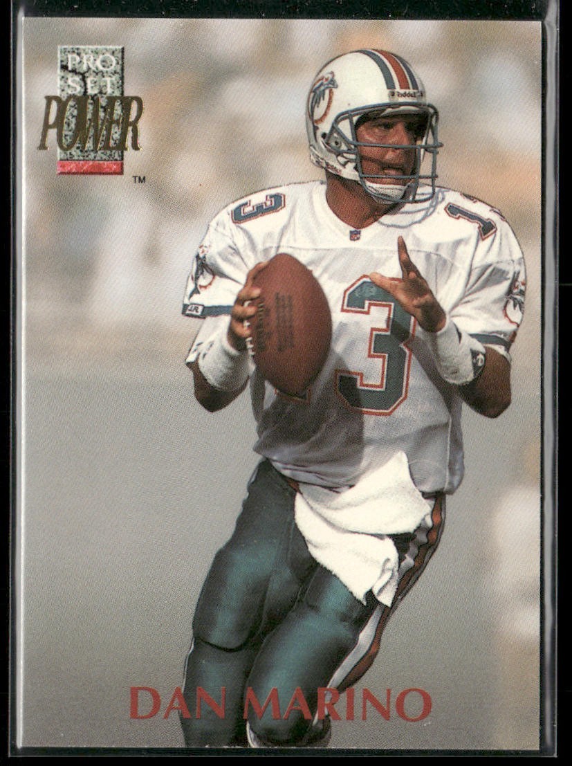 Dan Marino Player Lot Bundle 10 Different Football Cards DM007 Dolphins back