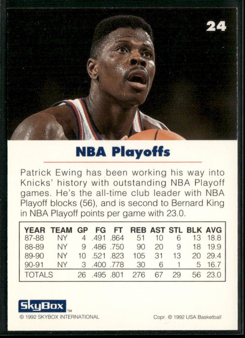 Patrick Ewing Player Lot Bundle 10 Basketball Cards PE001 New York Knicks back