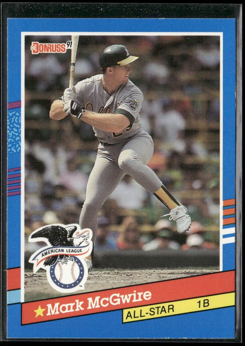 Mark McGwire Player Lot Bundle 10 Different Baseball Cards MM002 Athletics back