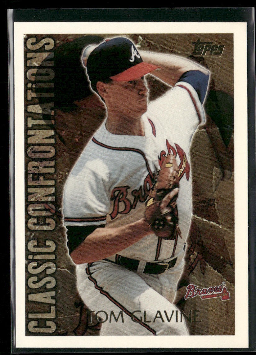 Tom Glavine Lot Bundle 10 Different Baseball Cards TG001 Braves back
