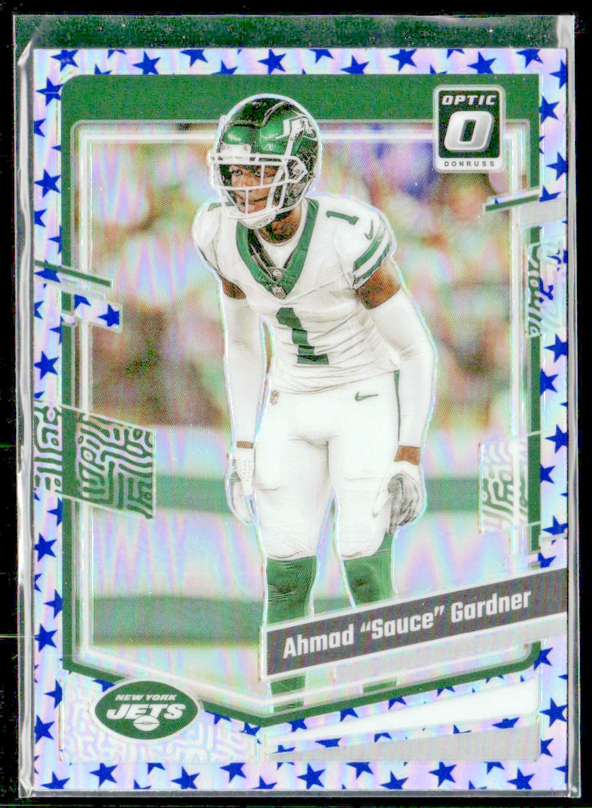 Ahmad Sauce Gardner Player Lot Bundle 10 Different Football Cards AG001 Jets 4RC back