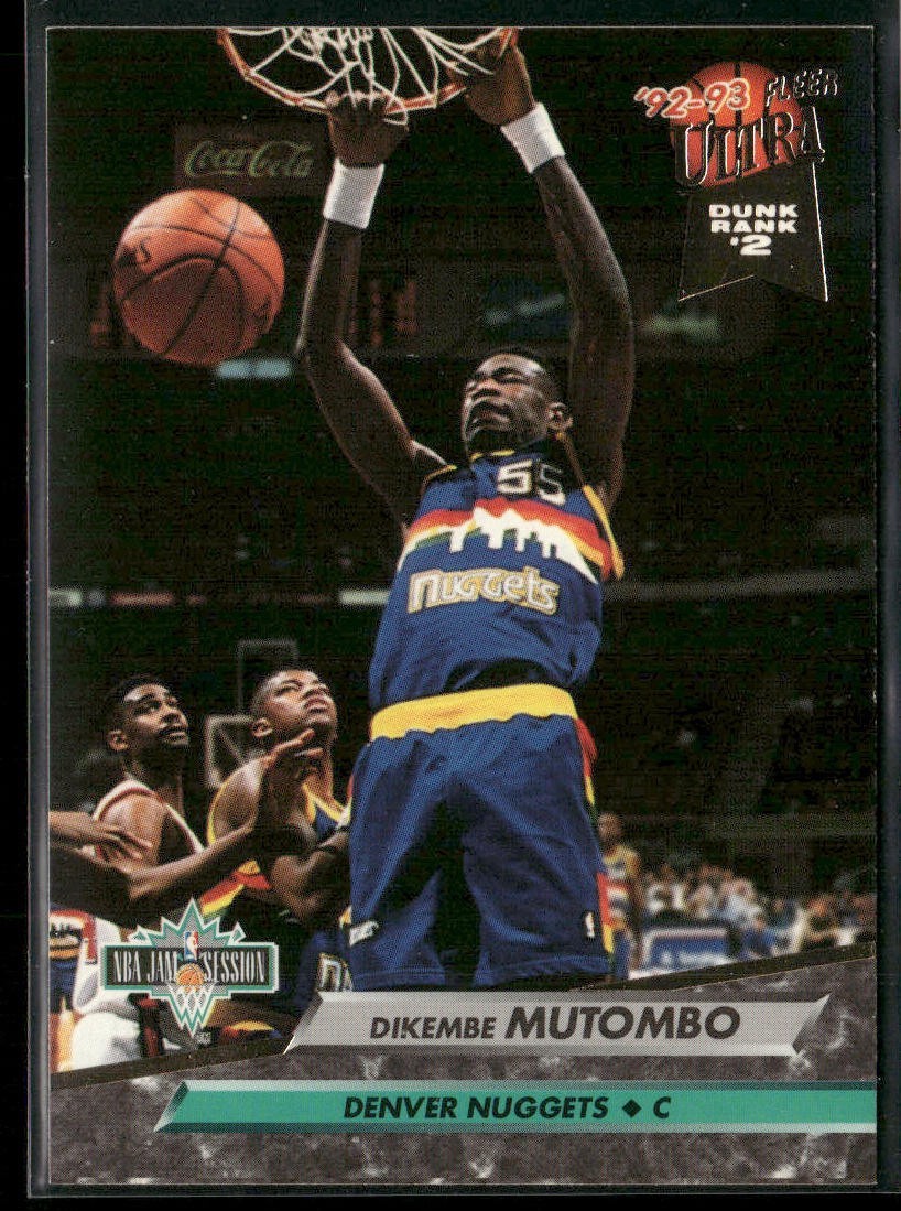 Dikembe Mutombo Player Lot Bundle 10 Basketball Cards DM001 1 RC back