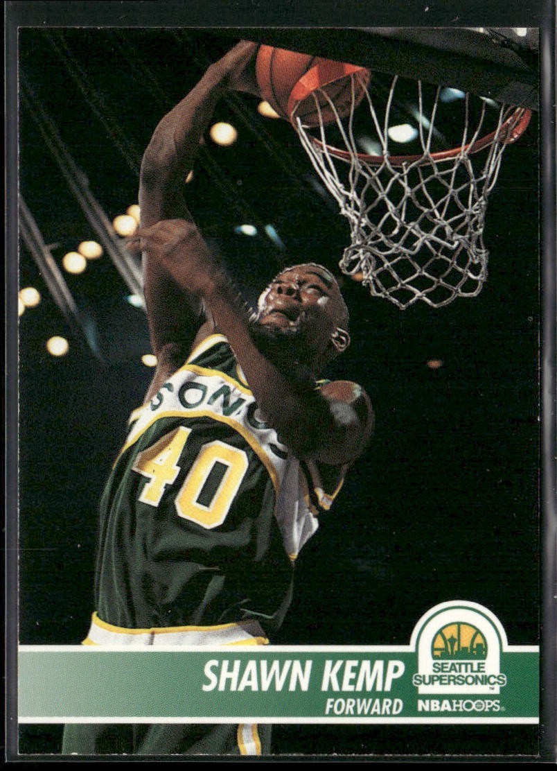 Shawn Kemp Player Lot Bundle 10 Basketball Cards SK004 Supersonics Cavs back