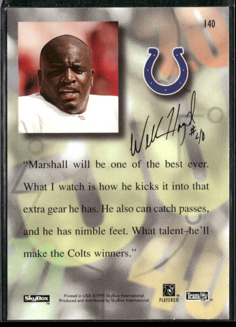 Marshall Faulk Player Lot Bundle 10 Different Football Cards MF001 Colts Rams back