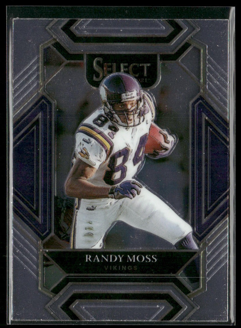 Randy Moss Player Lot Bundle 10 Different Football Cards RM002 Vikings Raiders back