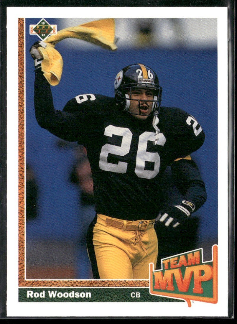 Rod Woodson Player Lot Bundle 10 Different Football Cards RW003 Steelers back