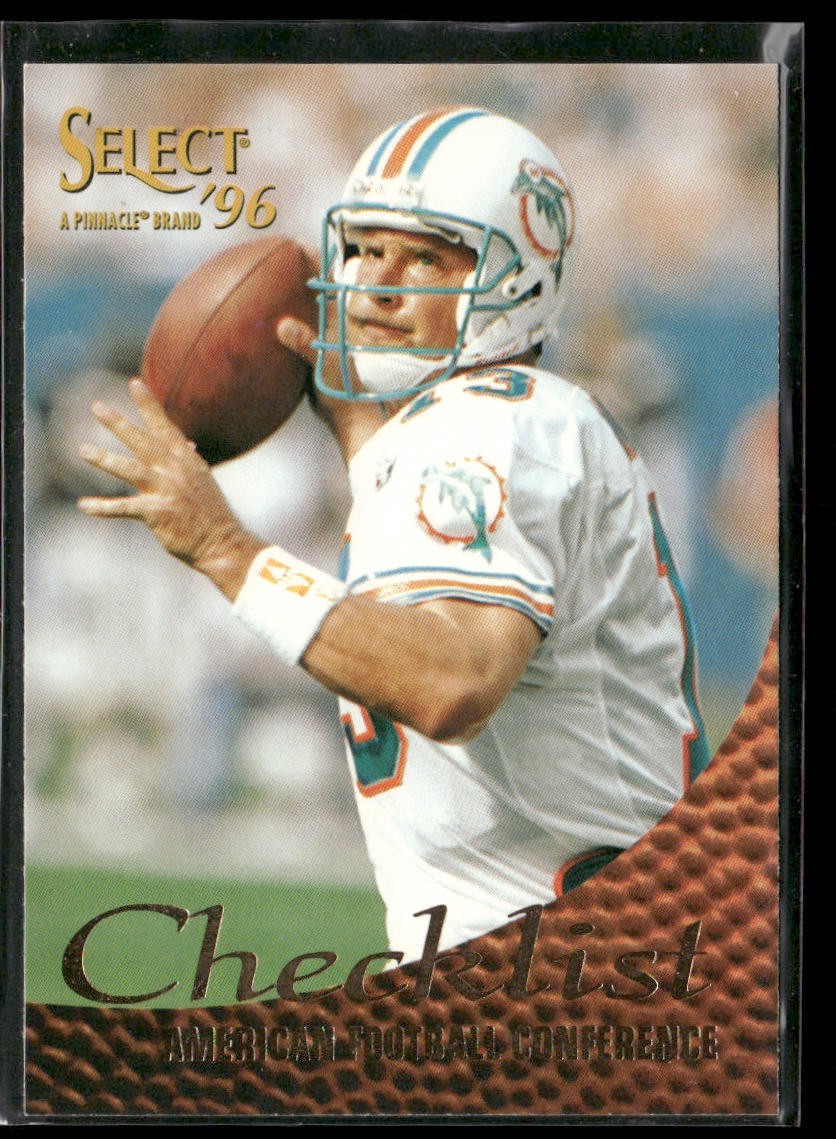 Dan Marino Player Lot Bundle 10 Different Football Cards DM001 Dolphins back