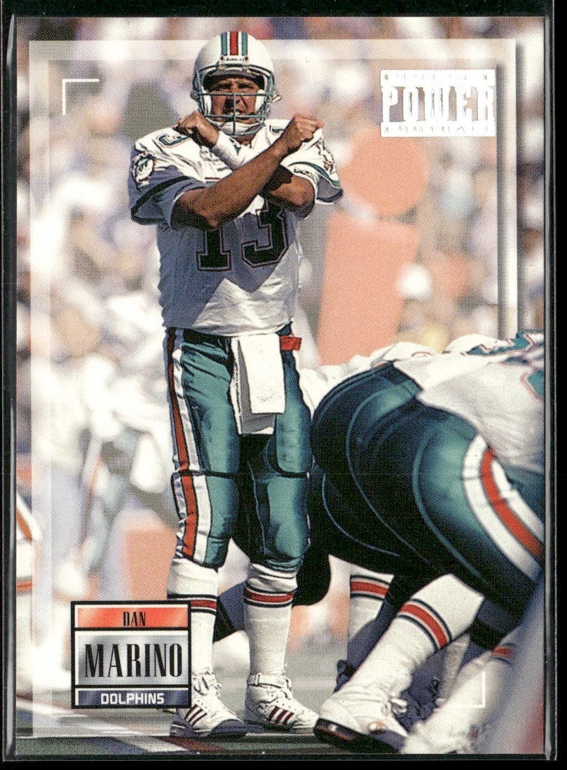 Dan Marino Player Lot Bundle 10 Different Football Cards DM005 Dolphins back