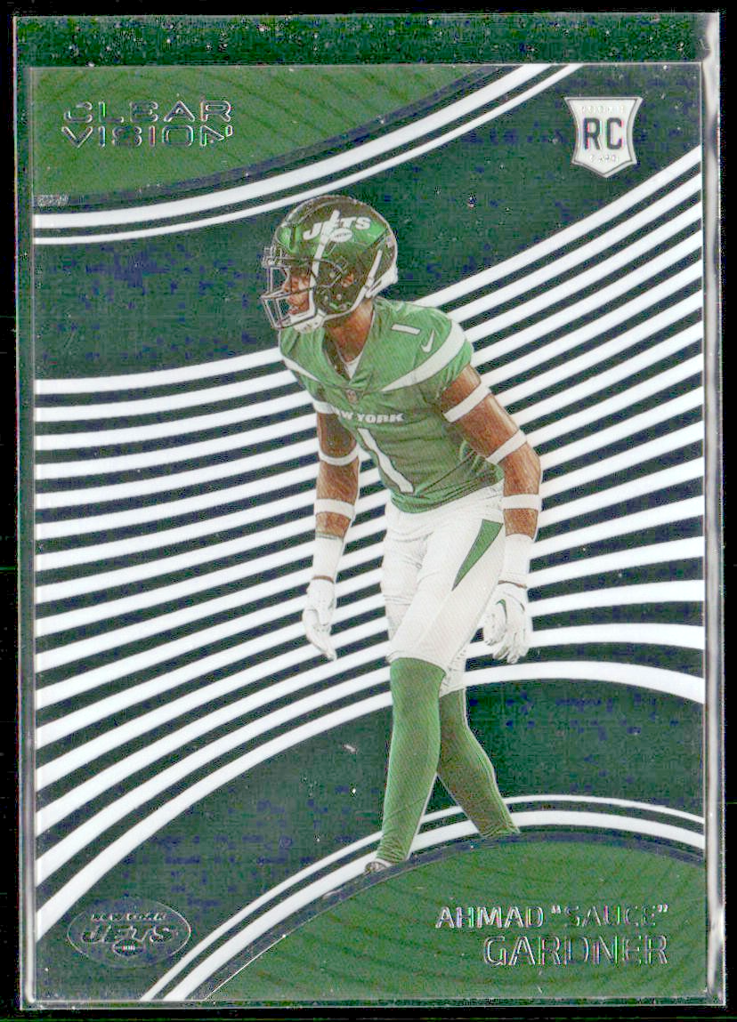 Ahmad Sauce Gardner Player Lot Bundle 10 Different Football Cards AG001 Jets 4RC back