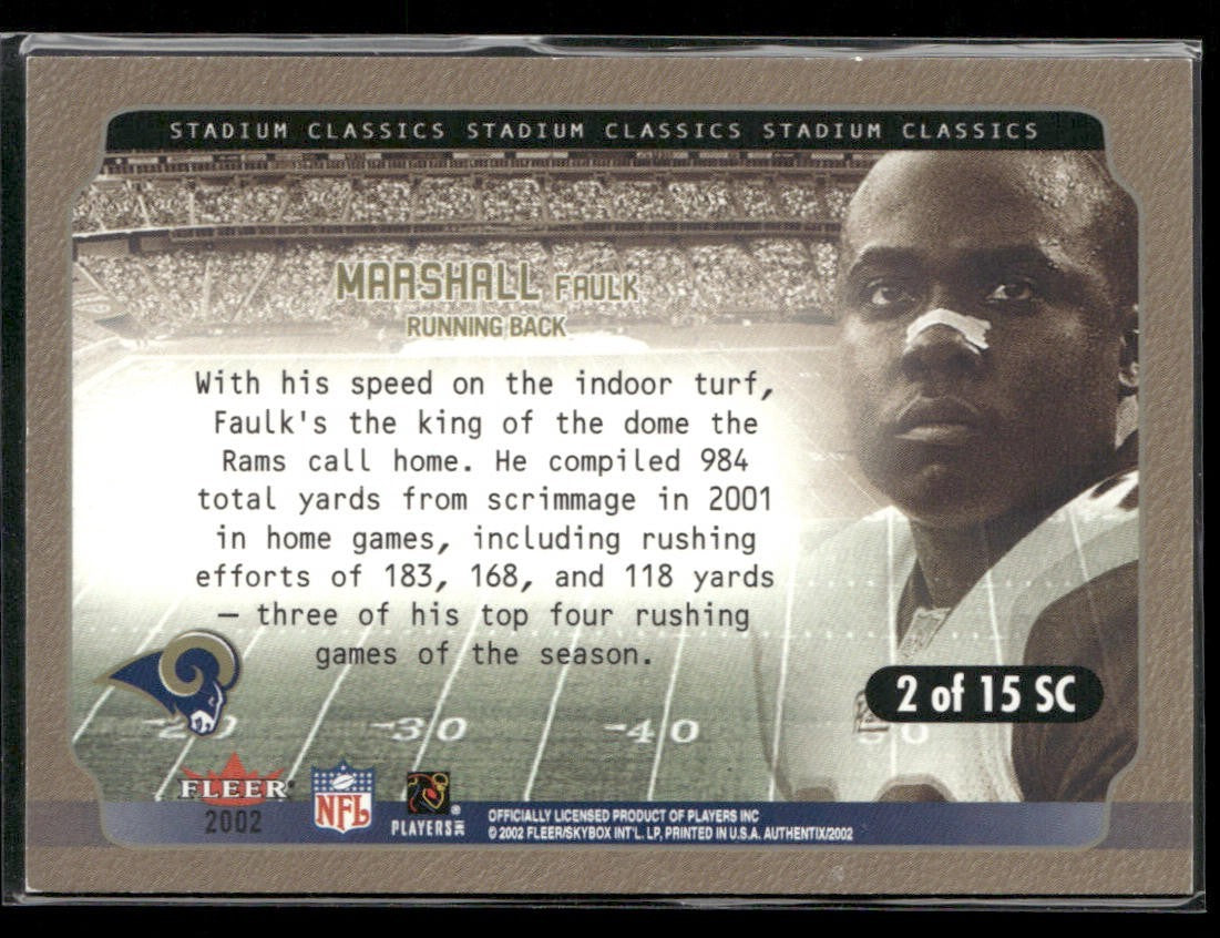 Marshall Faulk Player Lot Bundle 10 Different Football Cards MF001 Colts Rams back