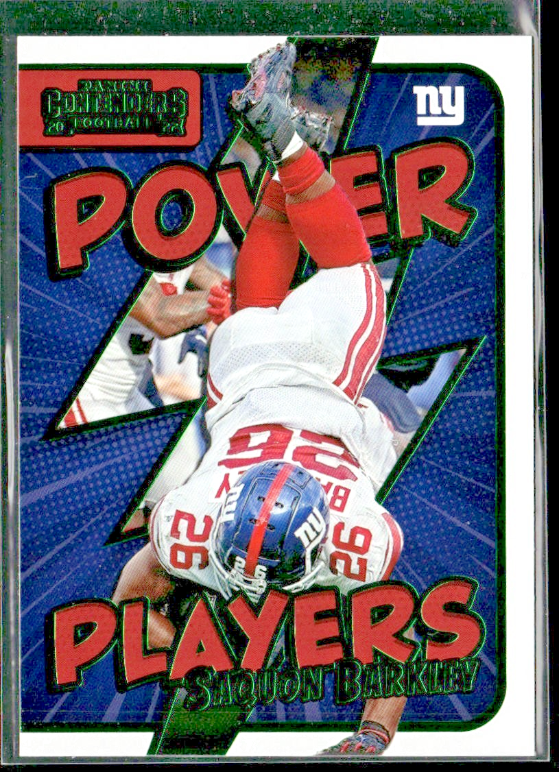 Saquon Barkley Player Lot Bundle 10 Different Football Cards SB003 Giants front