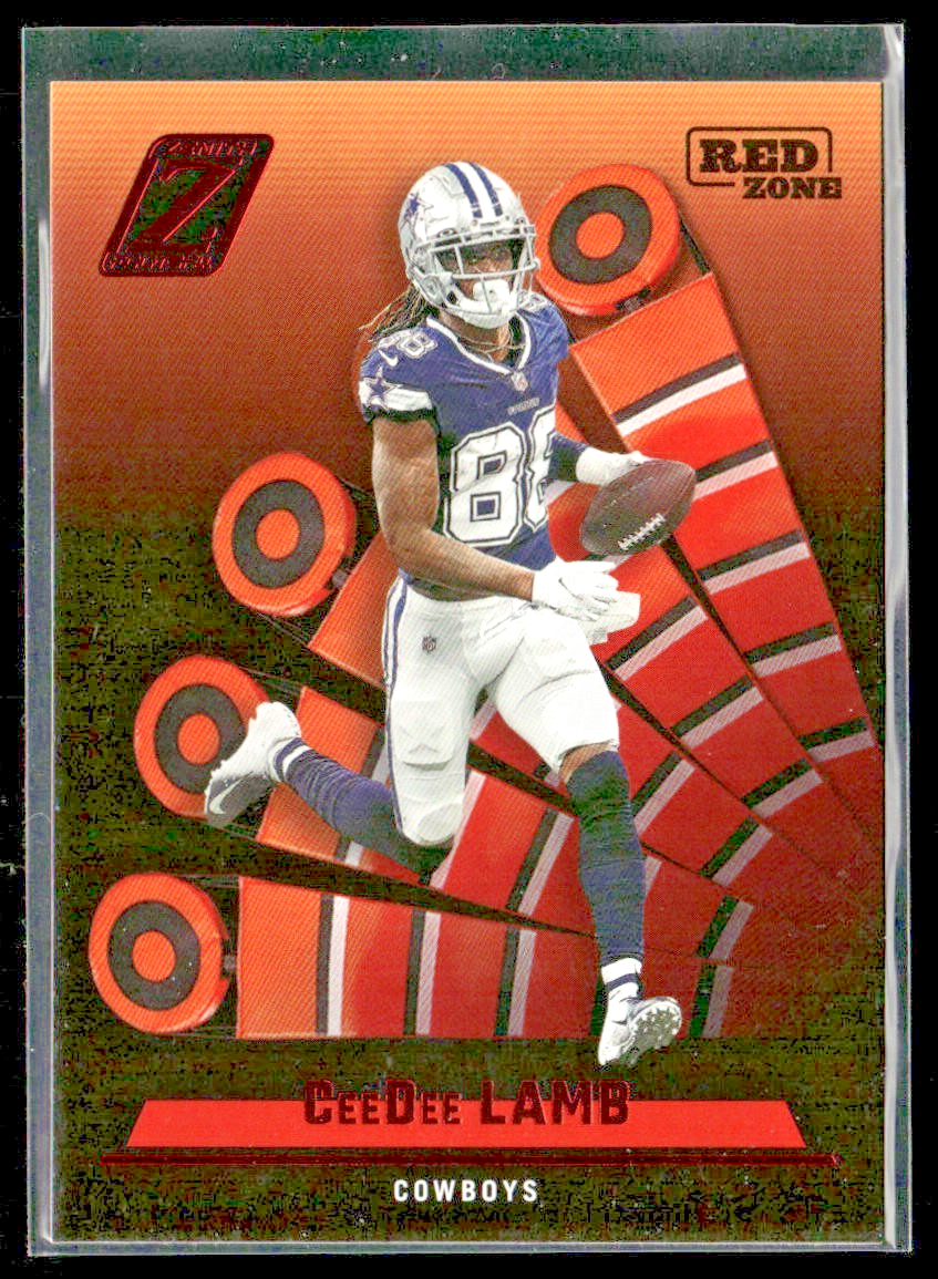 CeeDee Lamb Player Lot Bundle 10 Different Football Cards CDL001 Cowboys back