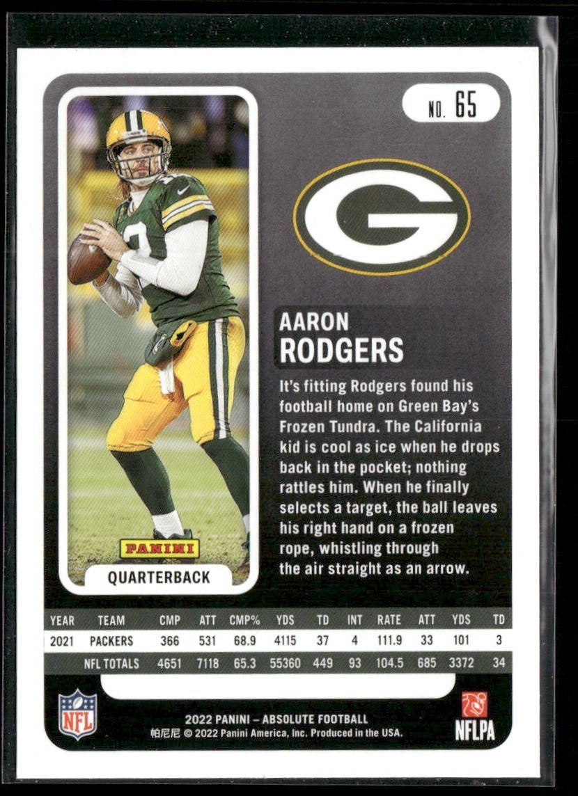 Aaron Rodgers Player Lot Bundle 10 Different Football Cards AR002 Packers Jets back