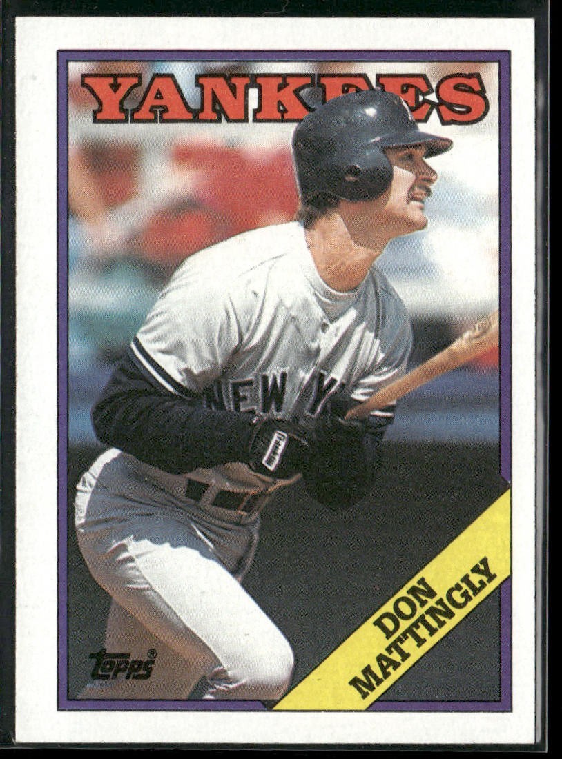 Don Mattingly Player Lot Bundle 10 Different Baseball Cards DM001 Yankees back
