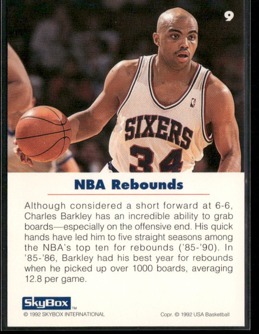 "Sir" Charles Barkley Player Lot Bundle 10 Basketball Cards CB002 Suns Sixers back