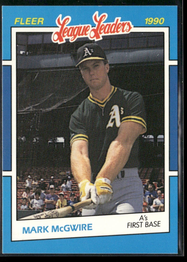 Mark McGwire Player Lot Bundle 10 Different Baseball Cards MM002 Athletics back