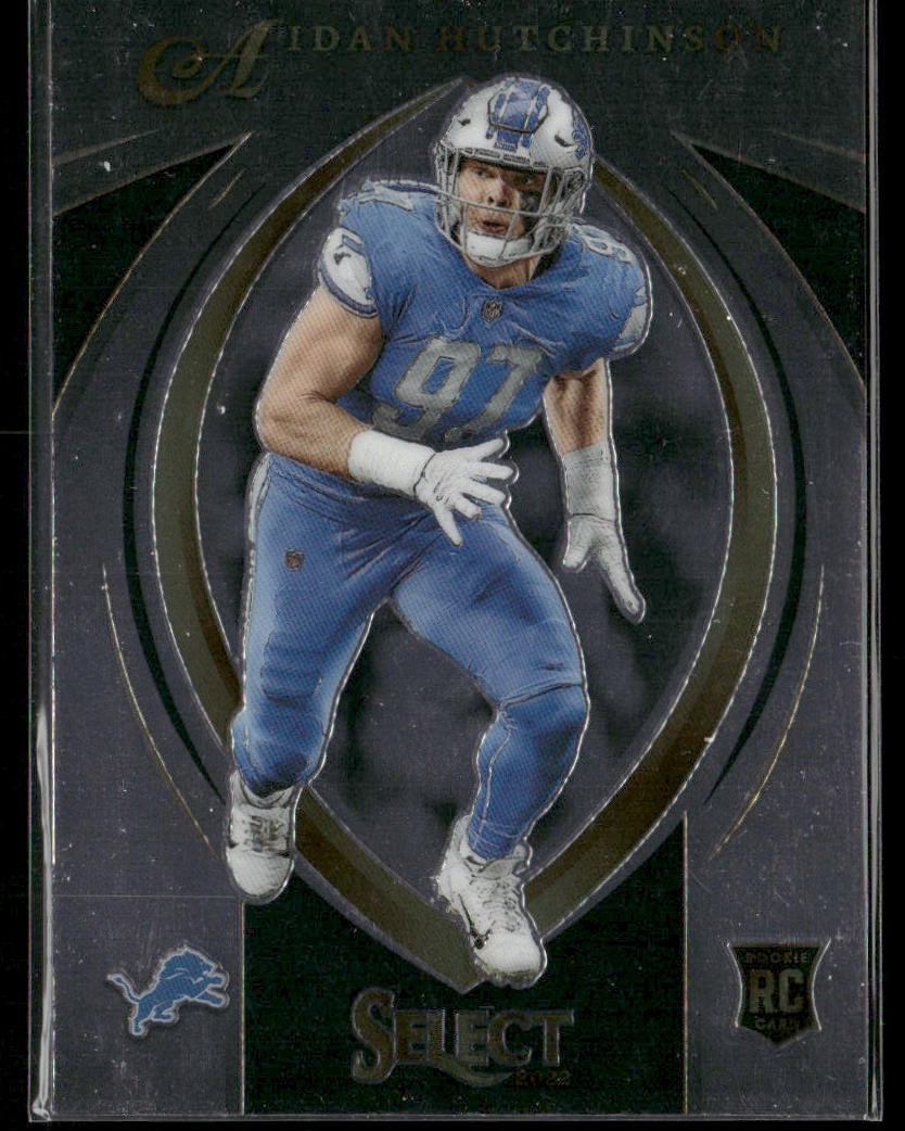 Aidan Hutchinson Player Lot Bundle 10 Different Football Cards AH002 Lions 6RC back