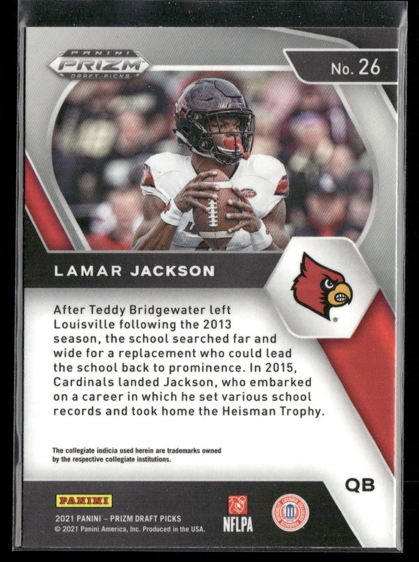 Lamar Jackson Player Lot Bundle 10 Different Football Cards LJ001 Ravens back