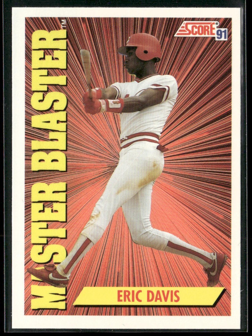 Eric Davis Player Lot Bundle 10 Different Baseball Cards ED001 Reds front