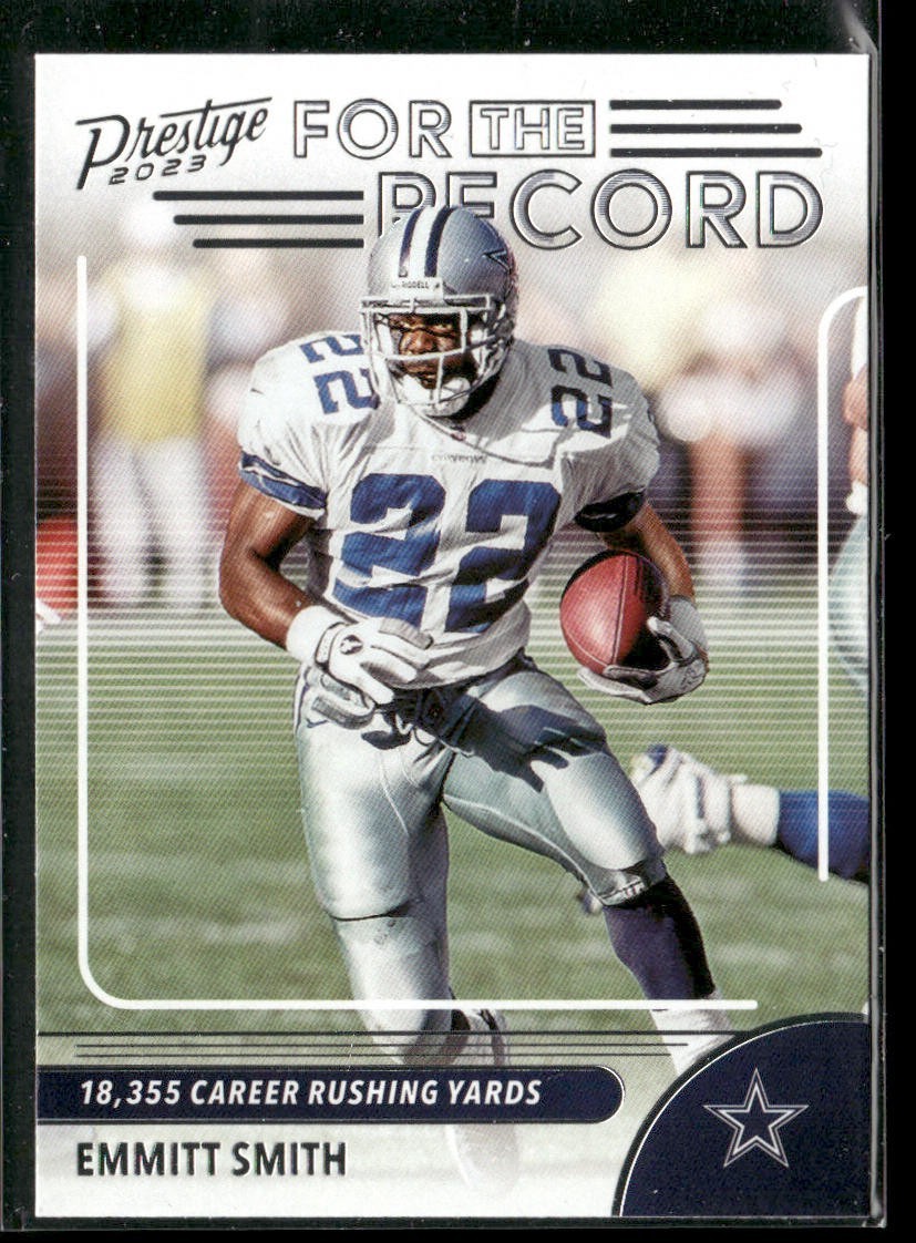 Emmitt Smith Player Lot Bundle 10 Different Football Cards ES006 Cowboys back