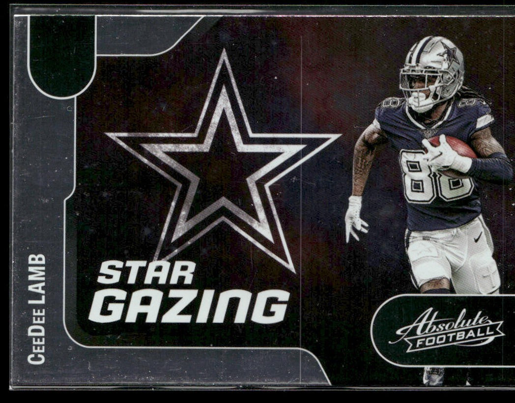CeeDee Lamb Player Lot Bundle 10 Different Football Cards CDL001 Cowboys back