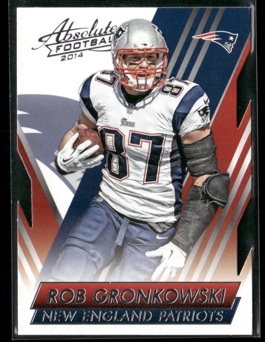Rob Gronkowski Player Lot Bundle 10 Different Football Cards RG002 back