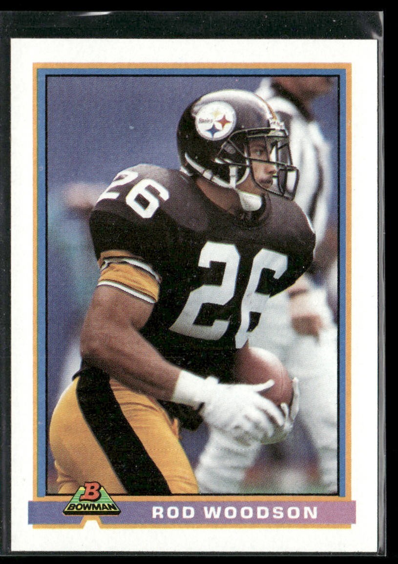 Rod Woodson Player Lot Bundle 10 Different Football Cards RW008 Steelers back