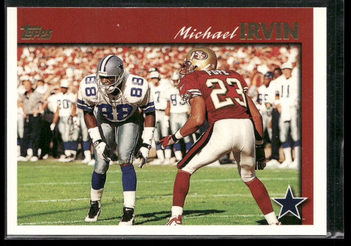 Michael Irvin Player Lot Bundle 10 Different Football Cards MI006 Cowboys back