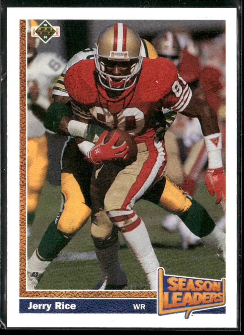 Jerry Rice Player Lot Bundle 10 Different Football Cards JR004 49ers back