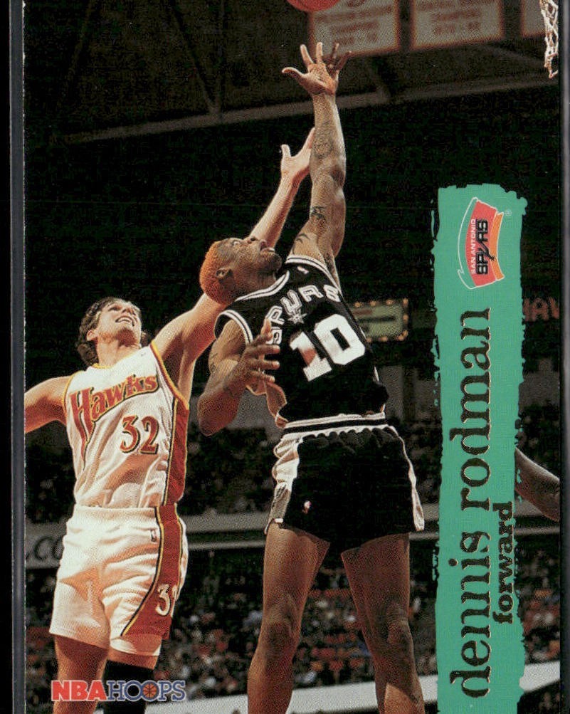 Dennis Rodman Player Lot Bundle 10 Basketball Cards DR002 Spurs Pistons Bulls back