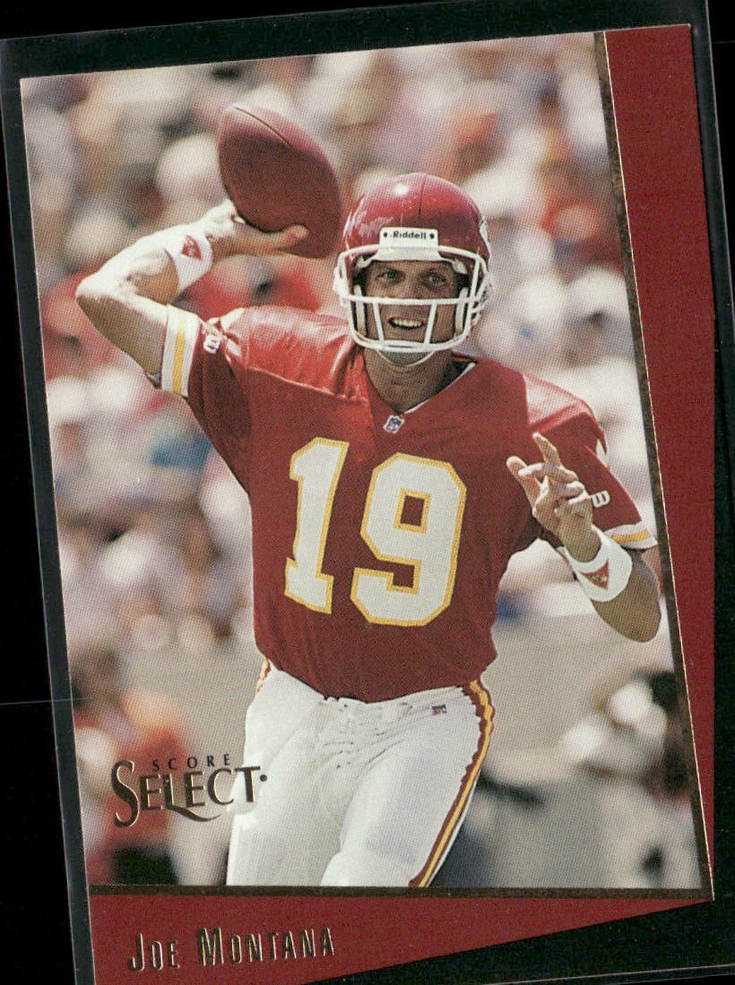 Joe Montana Player Lot Bundle 10 Different Football Cards JM004 49ers Chiefs back