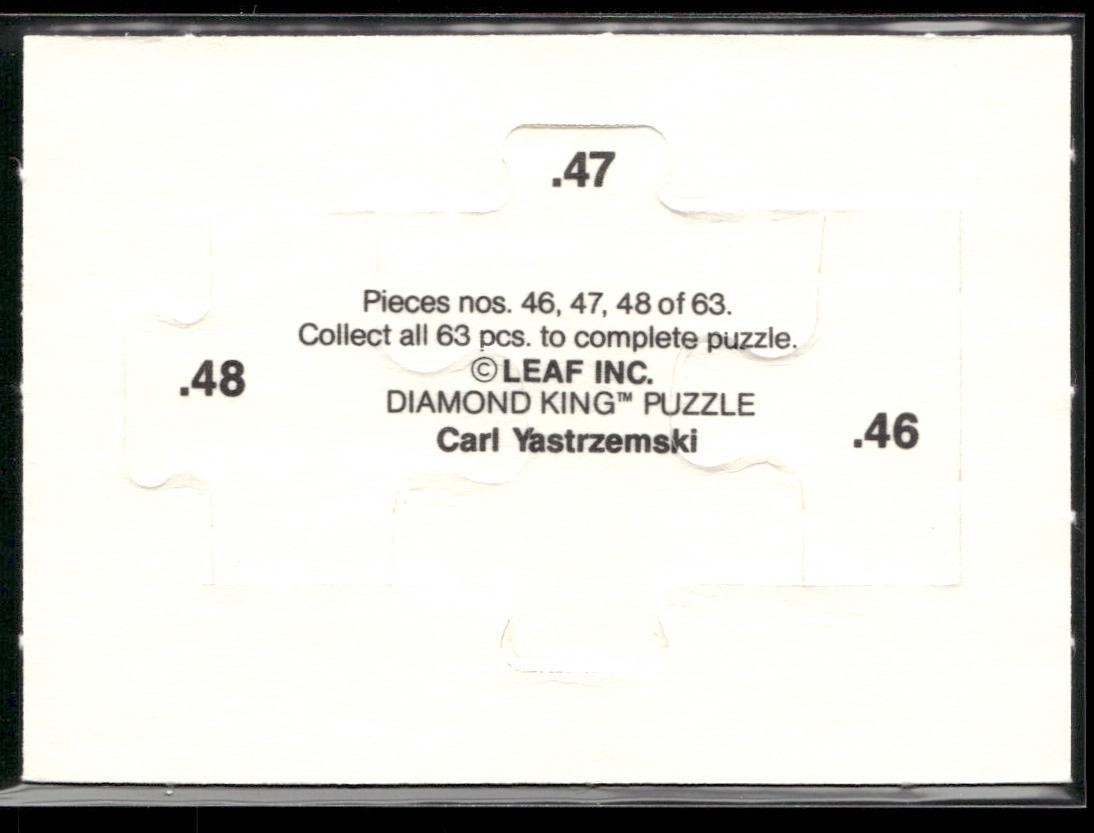 Puzzle Piece Lot Bundle 10 Different Baseball Cards P004 back