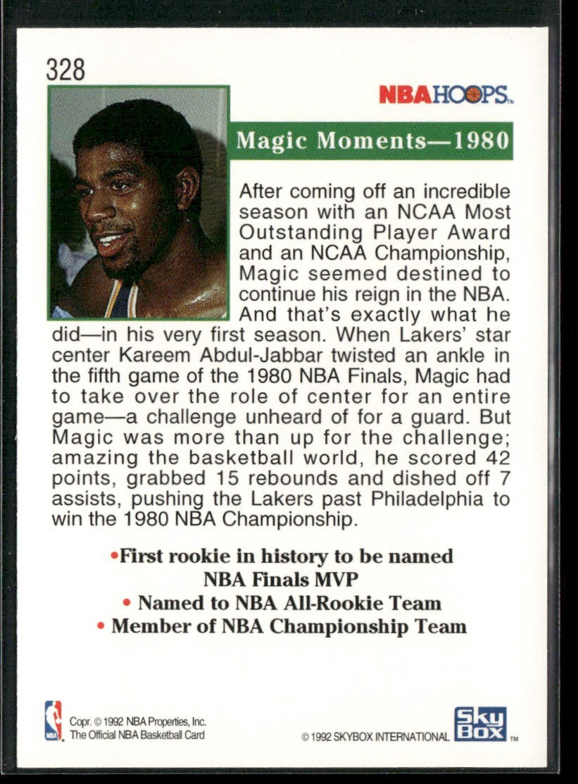 Magic Johnson Player Lot Bundle 10 Basketball Cards MJ001 Lakers back