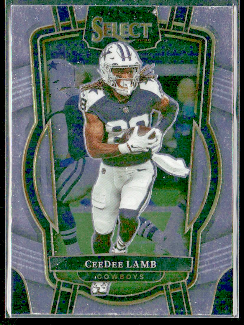 CeeDee Lamb Player Lot Bundle 10 Different Football Cards CDL002 Cowboys 2 RC back