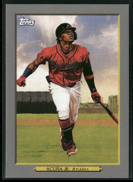 Ronald Acuña Jr. 2020 Topps Turkey Red 2020 (Series 1) #TR-2 Atlanta Braves front