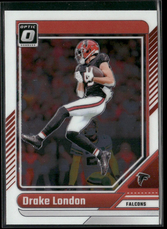 Drake London 2024 Donruss Optic #10 Atlanta Falcons front