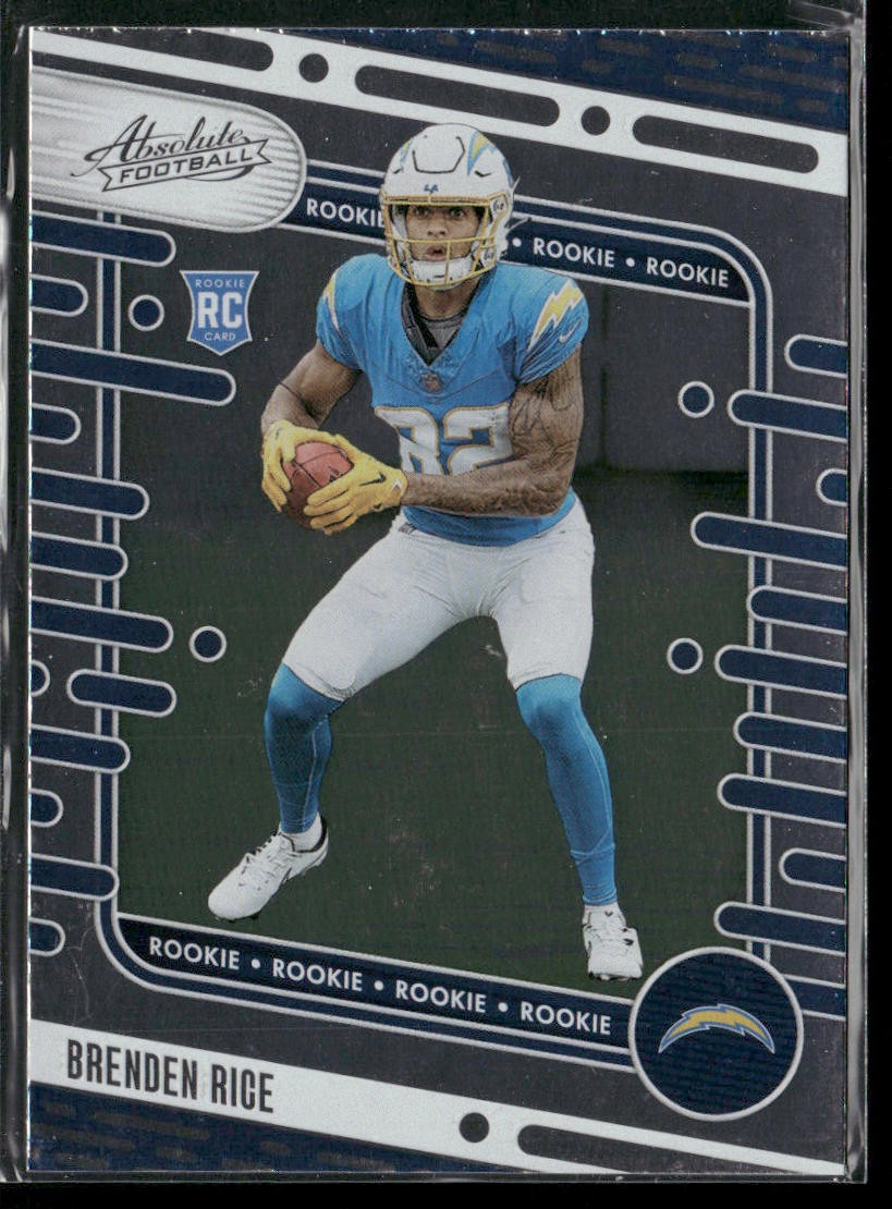 Brenden Rice 2024 Panini Absolute Retail #199 RC Los Angeles Chargers front