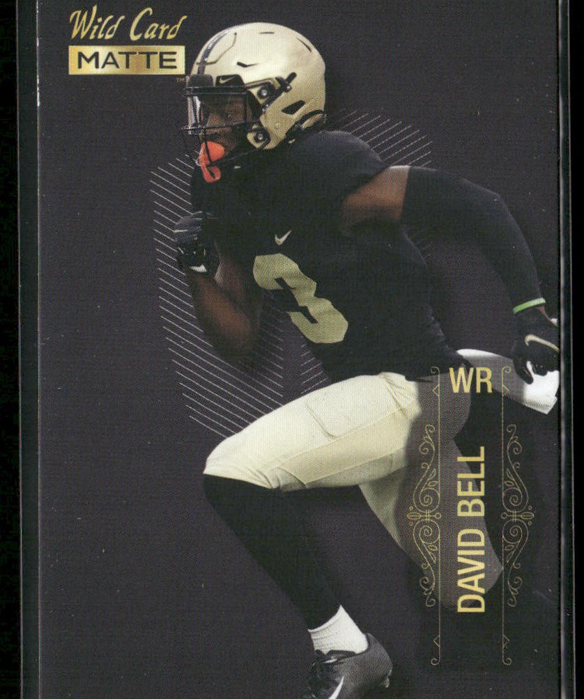 David Bell 2022 Wild Card Matte #MB-28 Purdue Boilermakers front