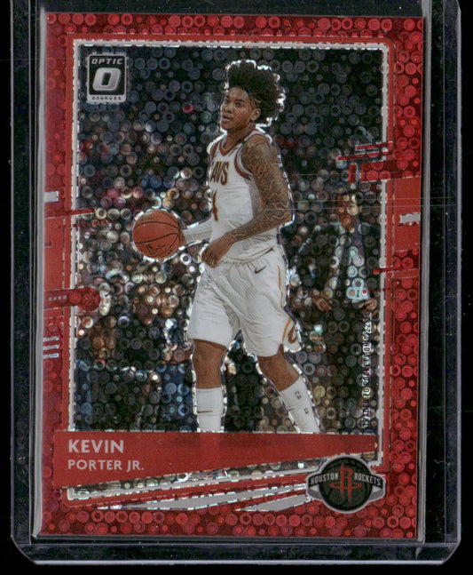 Kevin Porter Jr. 2020-21 Donruss Optic Fast Break Red #115 SN Houston Rockets front