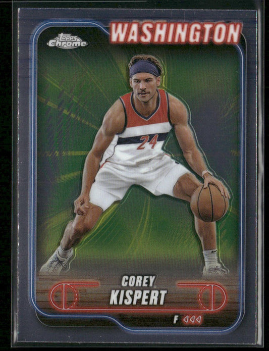 Corey Kispert 2024-25 Topps Chrome #72 Washington Wizards front