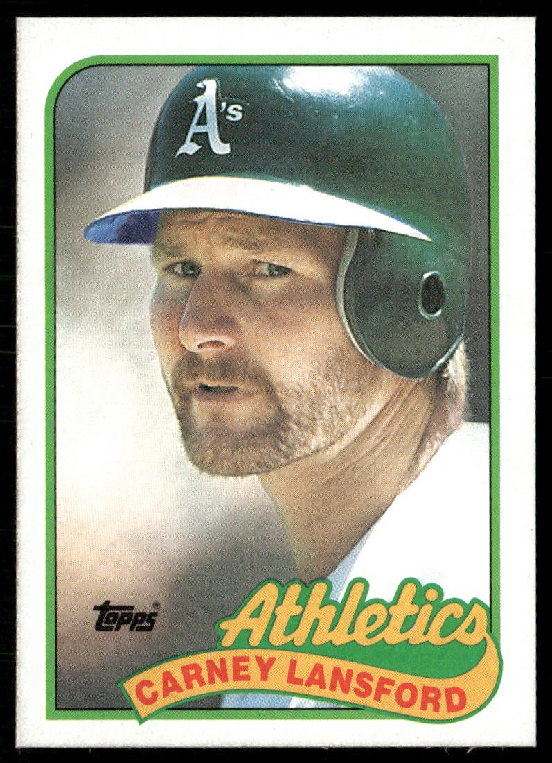 Carney Lansford 1989 Topps #47 Oakland Athletics front