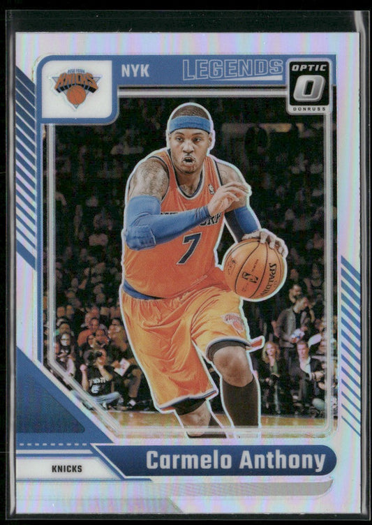 Carmelo Anthony 2024-25 Donruss Optic #250 New York Knicks front