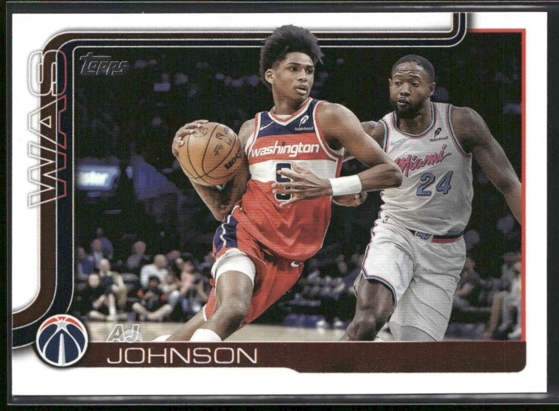 AJ Johnson 2025-26 Topps #99 Washington Wizards front