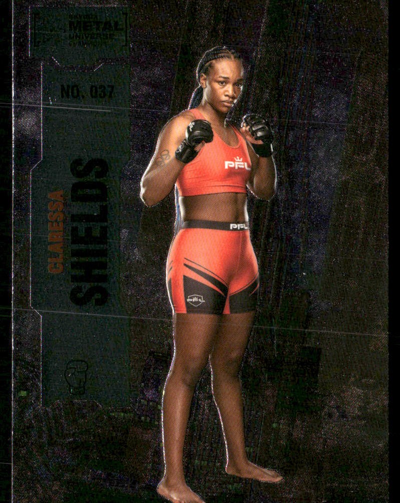 Claressa Shields 2022 SkyBox Metal Universe Champions #037 front