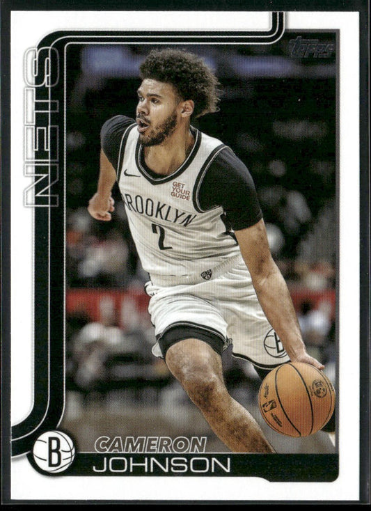 Cameron Johnson 2025-26 Topps #13 Brooklyn Nets front
