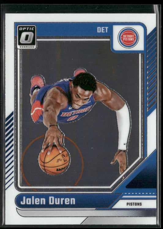 Jalen Duren 2024-25 Donruss Optic #89 Detroit Pistons front