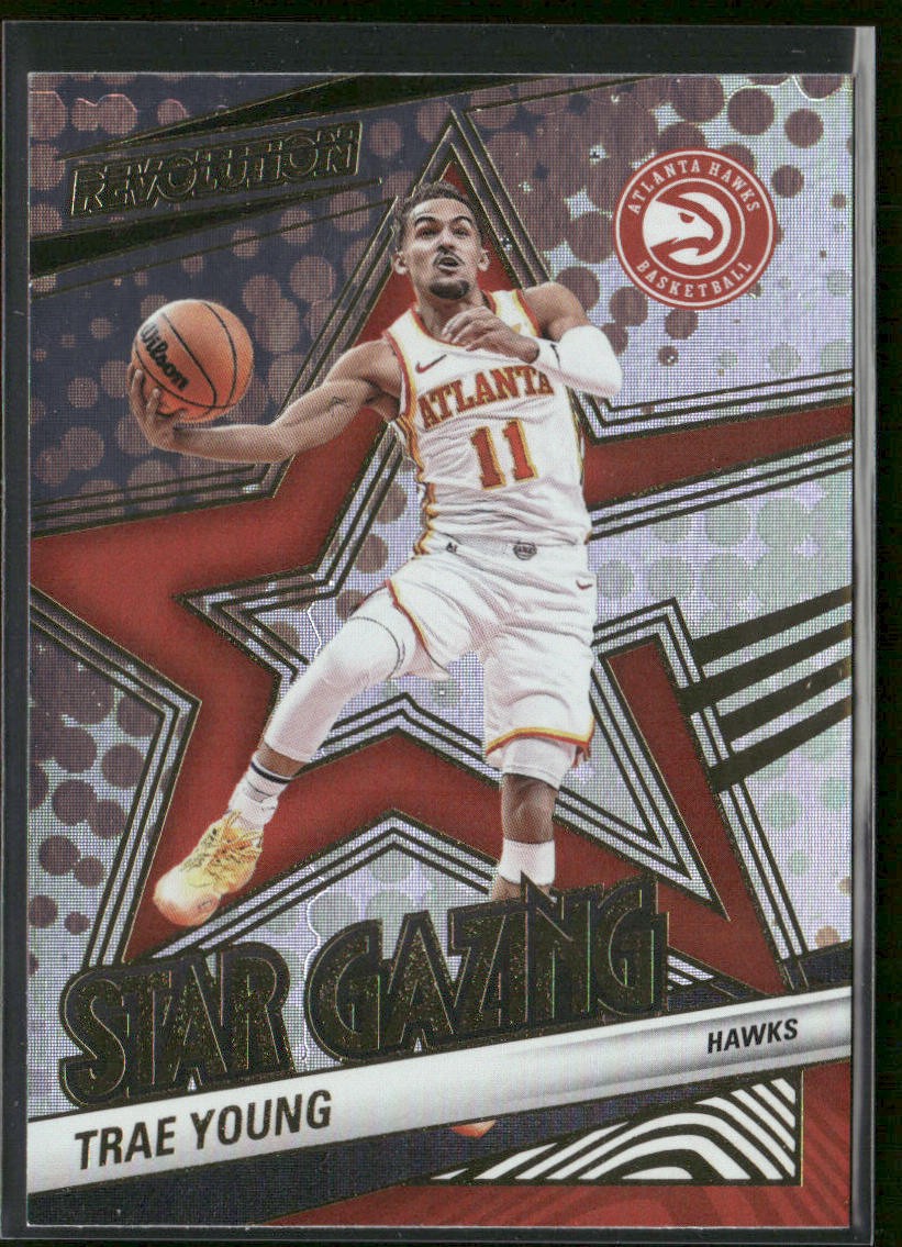 Trae Young 2024-25 Panini Revolution Star Gazing #8 Atlanta Hawks front