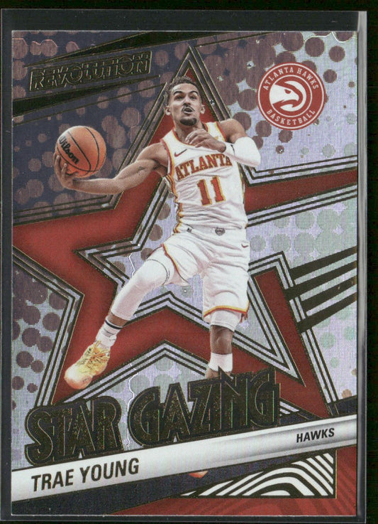 Trae Young 2024-25 Panini Revolution Star Gazing #8 Atlanta Hawks front