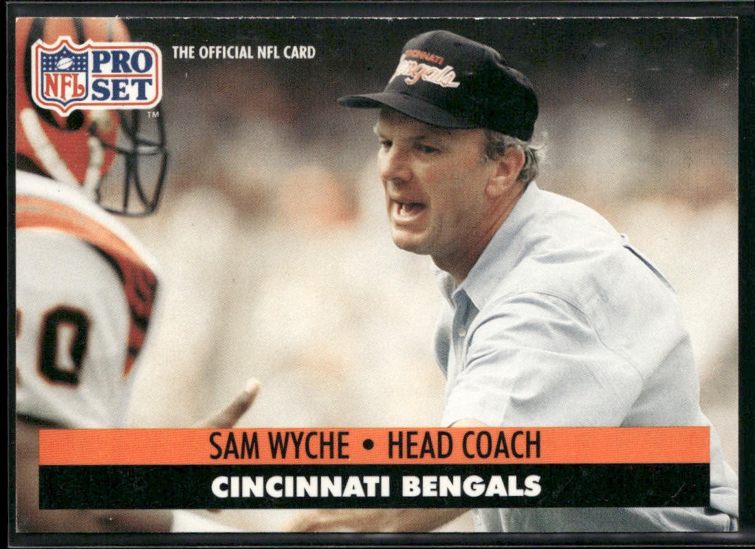 Sam Wyche 1991 Pro Set #117 Cincinnati Bengals front